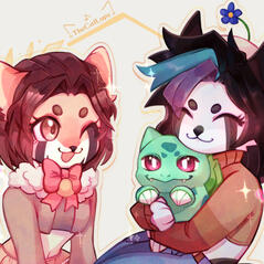 Commission with My beloved by TheCatLupe!